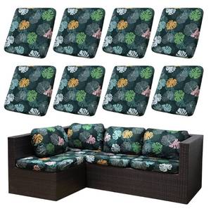 lot 662 image: SUKAIKEQA Outdoor Cushion Covers Set,8PCS Patio Furniture Couch Seat Slipcovers, Replacement for Sofa Sectional Chair(Cover��Only) - Retail $45