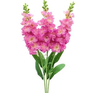 lot 668 image: LILOCOO Artificial Delphinium Flowers 3pcs Pink Silk Larkspur Flowers Faux Snapdragon Long Stem Fake Plant Spray Arrangement for Home Decor Indoor Outdoor Garden Wedding Table Vase Decor - Retail $14