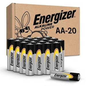 lot 685 image: Energizer AA Batteries Alkaline Power, 20 Count Alkaline Double A Battery Pack - Retail $15