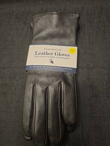 lot 3751 image: Charter Club Cashmere Lined Leather Tech Gloves, Created for Macys