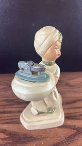 lot 40589 image: Ceramic Woman Figure Table Lighter with Turban