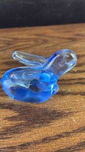 lot 40597 image: Blue Glass  Figurine