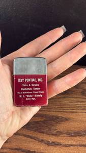 lot 40602 image: Key Pontiac Inc Promotional Zippo Lighter Manhattan Kansas