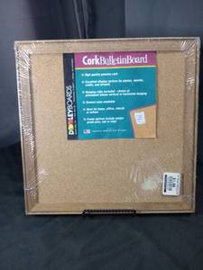 lot 4849 image: Cork Bulletin Board with Wood Frame