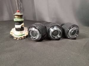 lot 4873 image: Lighthouse Keychain with Glass Bottles Set