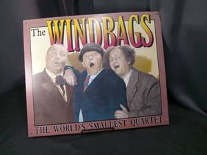 lot 4877 image: The Windbags Worlds Smallest Quartet Comedy Promotional Sign