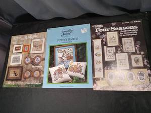 lot 4901 image: Cross Stitch Pattern Books Collection - Four Seasons, Forest Babies, Kappie Animals