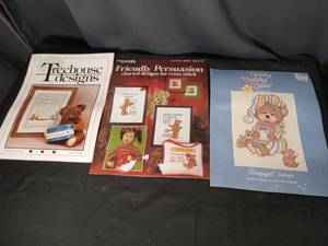lot 4911 image: Cross Stitch Pattern Books Collection - Bears and Children Themes