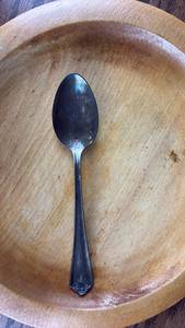 lot 40721 image: Silver Plated  Spoon with Decorative Handle