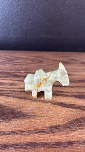 lot 40727 image: Carved Stone donkey Figurine