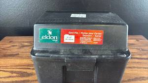 lot 40738 image: Eldon Black Card File Box 4x6