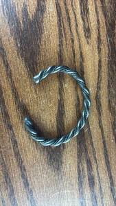 lot 40741 image: Silver Twisted Rope Cuff Bracelet