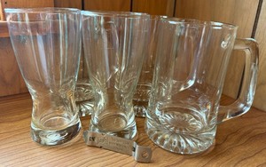 lot 18 image: Beer Mugs & Pilsner Glasses & Vintage Schlitz Opener