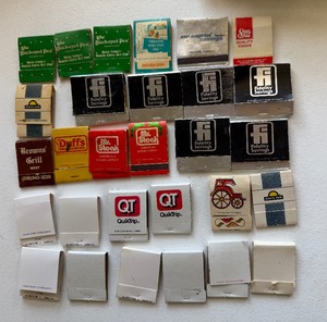 lot 62 image: Vintage Advertising Matchbook Collection  Restaurants, Hotels, Banks & Local Businesses