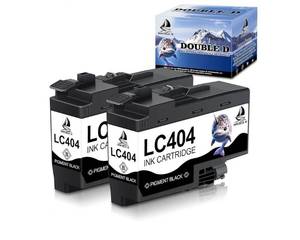 lot 57277 image: LC404 Black Compatible Ink Cartridges Replacement for Brother LC404 LC404XL BK Work for Brother MFC-J1205W, MFC-J1205W XL, MFC-J1215W Printer (2BK, 2 Pack) - Retail $15