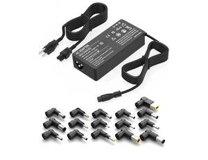 lot 57298 image: 90W Universal AC Adapter Laptop Charger Compatible with Dell HP Acer Asus Lenovo IBM Sony Fujitsu Gateway Notebook Ultrabook Chromebook Power Supply Cord with 16 Tips - Retail $15