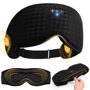 lot 57310 image: 3D Contoured Sleep Mask with Bluetooth Headphones, Adjustable Blackout Sleeping Mask, Easy Installation Sleeping Headphones with Ultra-Thin Stereo Speakers for Men, Women - Black - Retail $24