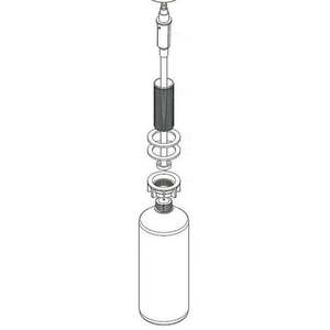 lot 57386 image: Moen 344111 Underdeck soap Dispenser parts - Retail $39