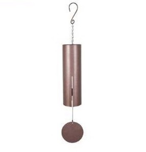 lot 57397 image: Bronze Fleck Signature Series Large Cylinder Bells Chime, 36 inch - Retail $45