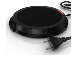 lot 57420 image: Candle Warmer Plate Safely Releases Scents Without a Flame- Used as Candle Jar Warmer, Candle Melter, Coffee Warmer, Mug Warmer, Cup Warmer in Your Home & Office (Black) - Retail $15