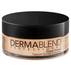 lot 57428 image: Cover Cr�me Full Coverage Foundation Makeup, Hydrating Cream Concealer for Dark Circles and Blemishes, Maximum Coverage with Mineral Sunscreen SPF 30, 1 OZ rose Beige 10c - Retail $25