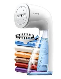 lot 57517 image: Steamer for Clothes, Handheld & Portable, 1100W Powerful Steam, 300ml Big Capacity & No Leak Design, 30S Fast Heat-up, Quick Wrinkle Remover, Compact Size for Travel, ONLY 120V - Retail $50