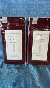 lot 2009 image: Liz Claiborne Lisette Rod Pocket Panel 60x84 Qty 2 Panels Color Claret.