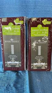 lot 2010 image: Royal Velvet Supreme Pinch Pleat Back Tab Panel 25x84 Qty 2 Panels Color Brown Henna.