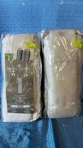 lot 2012 image: Royal Velvet Supreme Pinch Pleat Back Tab Panel 50x84 Qty 2 Panels Color Ivory.