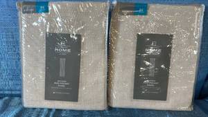 lot 2020 image: JCPenney Home Bayview Rod Pocket Panel 50x95 Qty 2 Panels Color Ivory.