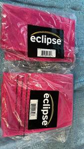 lot 2040 image: Eclipse Kendall Rod Pocket Panel 42x54 Qty 2 Panels Color Raspberry.