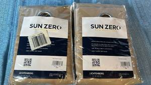 lot 2052 image: Sun Zero Grommet Panel 100x84 Qty 2 Panels Color Taupe.