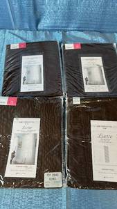 lot 2081 image: Liz Claiborne Lisette Grommet Panel 50x72 Qty 4 Panels Color Chocolate.