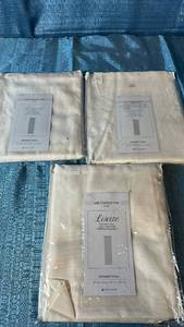 lot 2083 image: Liz Claiborne Lisette Grommet Panel 50x72 Qty 3 Panels Color Ivory.