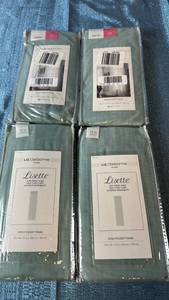 lot 2089 image: Liz Claiborne Lisette Rod Pocket Panel 60x72 Qty 4 Panels Color Aqua Dust.