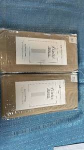 lot 3003 image: Liz Claiborne Lisette Rod Pocket Panel Curtains 60x95 Linen, PAIR