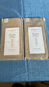 lot 3010 image: Liz Claiborne Lisette Rod Pocket Curtain Panels Linen 60x45 Set of 2