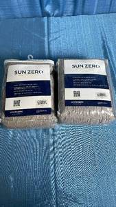 lot 3032 image: Sun Zero Energy Efficient Blackout Curtain Panels Set of 2