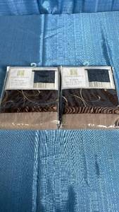 lot 3033 image: Westgate Rod Pocket Curtain Panels Set of 2