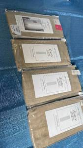 lot 3038 image: Liz Claiborne Lisette Linen Rod Pocket Curtain Panels Set, 4 Pack