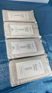 lot 3046 image: Liz Claiborne Lisette Ivory Rod Pocket Curtain Panel 4-Pack, Ivory, 60x72
