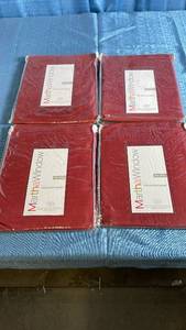lot 3069 image: Martha Stewart Collection Red Curtain Panels Set of 4, Marsala, 60x72