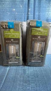 lot 8012 image: Royal Velvet Supreme Energy Saving Curtain Panels 75x95 Silver