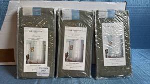 lot 8015 image: Liz Claiborne Lisette Rod Pocket Curtain Panels Set