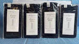 lot 8016 image: Liz Claiborne Lisette Navy Stone Rod Pocket Curtain Panels Set of 4