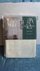 lot 8020 image: JCPenney Home Expressions Jacqueline Rod Pocket Curtain Panels
