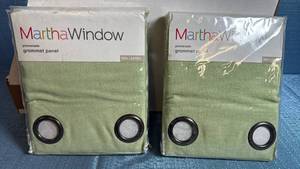lot 8021 image: Martha Stewart Promenade Grommet Curtain Panels Set
