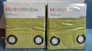 lot 8022 image: Martha Stewart Promenade Grommet Curtain Panels Set