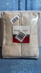 lot 8038 image: PresidioSquare Collection Supreme Palace Curtain Panels Ivory 50x84