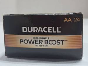 lot 336 image: Duracell AA Alkaline Batteries 24 Pack Power Boost